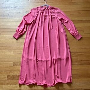 NWT retro, vintage inspired pink long sleeve dress